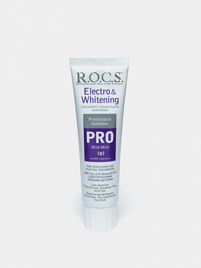 Зубная паста R.O.C.S. Pro Electro & Whitening Mild Mint, 135 г