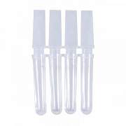 4-quduqli PCR naychalari, tabiiy rang, 252 dona