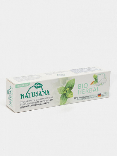 Зубная паста Natusana Bio Herbal, 100 мл