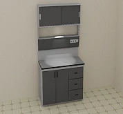 Стол лабораторный 1500*700*2100 мм, модель 2:uz:Laboratoriya stoli 1500*700*2100 mm, 2-model
