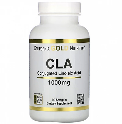 Конъюгированная линолевая кислота, California Gold Nutrition, Clarinol, КЛК, 1000 мг, 90 мягких таблеток:uz:Konjugatsiyalangan linoleik kislota, Kaliforniya oltin oziqlanishi, Klarinol, CLA, 1000 mg, 90 Softgels