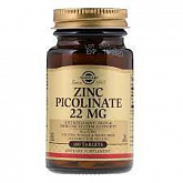 Цинк пиколинат Solgar Zinc Picolinate 22mg (100 шт.):uz:Sink pikolinat Solgar Zinc Picolinate 22mg (100 d)