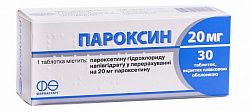 PAROKSIN tabletkalari 20mg N30