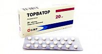 TORVATOR tabletkalari 20mg N20