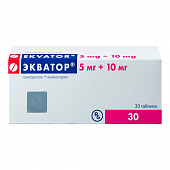 EKVATOR tabletkalari 10mg/5mg N30