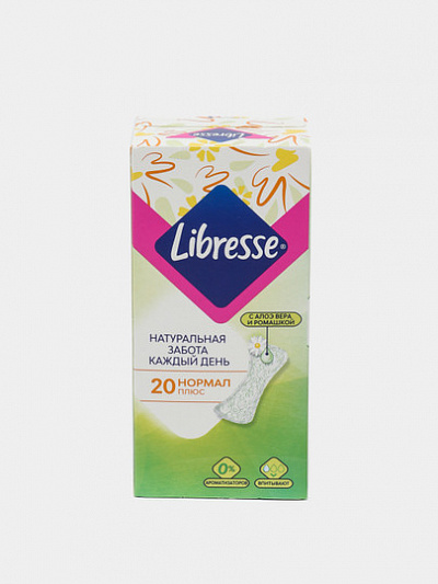 Прокладки ежедневки Lidresse Natural Care Normal, 20 шт 