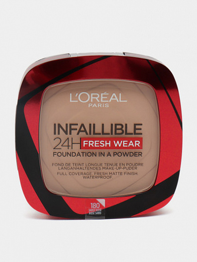 Пудра L'Oreal Infaillible 24H Fresh Wear, оттенок 180, 30 мл