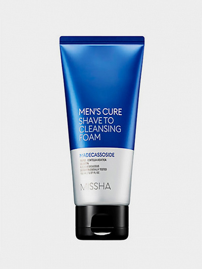 Пенка для умывания и бритья Missha Mens Cure Shave To Cleansing Foam, 150 мл