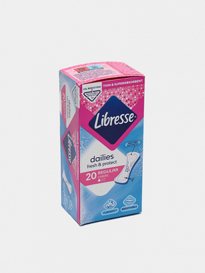 Прокладки ежедневные Libresse Regular Liners fresh&protect, 20 шт