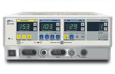 ЕА141М-ХР8 Аппарат электрохирургический высокочастотный с аргонусиленной коагуляцией ЭХВЧа-140-02 "ФОТЕК". Набор для общей хирургии расширенный (Ar+МОНО+БИ)
