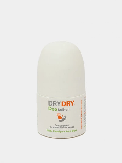 Дезодорант для всех типов кожи DRYDRY Deo Roll-on, с ионами серебра и алоэ вера
