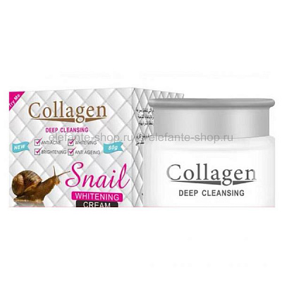 Крем для лица Collagen Deep Cleansing Snail Whitening