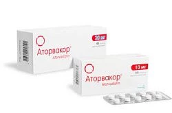 АТОРВАКОР таблетки 10мг N30