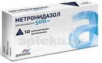 METRONIDAZOL 0,5 vaginal suppozitorlar N10