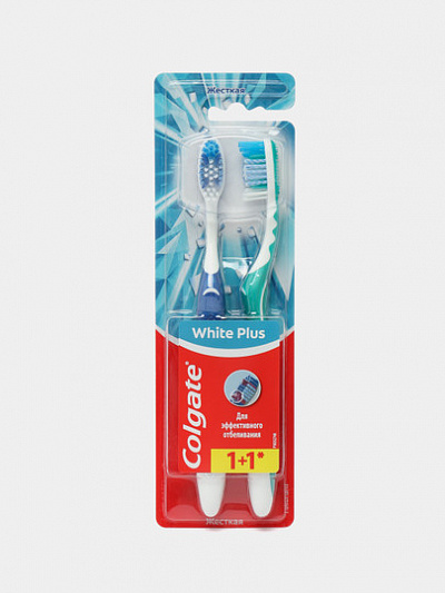 Зубная щётка Colgate White Plus, 1+1