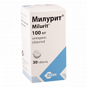 MILURIT tabletkalari 100mg N30