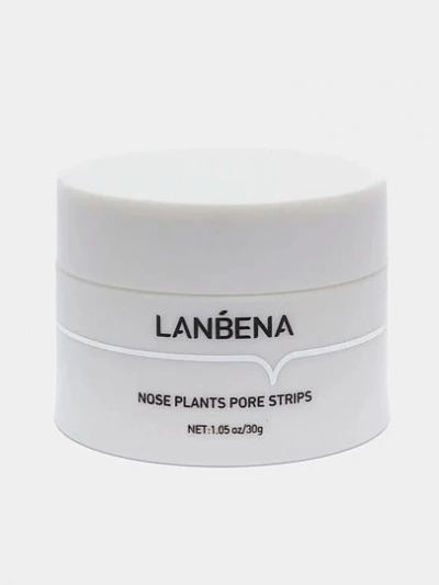 Маска от черных точек для носа, крем, от прыщей Nose, Lanbena, 60 полосок