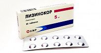 LIZINOKOR tabletkalari 5mg N20