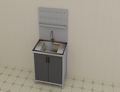 Laboratoriya dastgohi-yuvish 900*650*1700 mm, 2-model