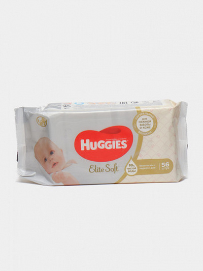 Влажные салфетки Huggies Elite Soft 56шт