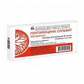 GENTAMISINA SULFAT eritma 2ml 80mg/2ml N10