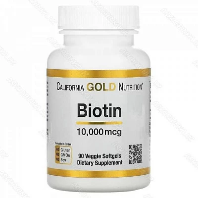Биoтин, 10 000 мкг, 90 вeгeтapиaнcкиx кaпcул:uz:Bioti, MK 10 000, 90 vegetarian kapsulalarida
