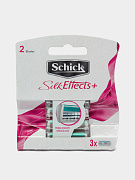 Сменные лезвия для бритвы Schick Silk Effect Pink Women, 3 шт