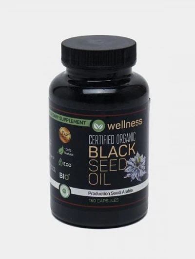 Qora sedana yog'i Black Seed Oil  (Wellness) Масло черного тмина Black Seed Oil (Wellness):uz:Qora sedana yog'i Black Seed Oil  (Wellness)