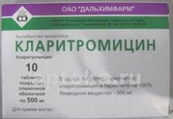 KLARITROMISIN 0,5 tabletkalari N10