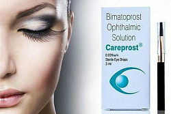 Kirpiklarni o'stirish uchun stimulyator, Kareprost, Careprost, 3 ml
