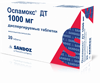 Ospamoks DT tabletkalari 1000 mg N20