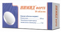 NIMID FORTE tabletkalari 100mg/2mg N10