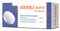 NIMID FORTE tabletkalari 100mg/2mg N10