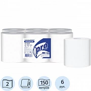 TORK dispenser uchun qog'oz sochiqlar, Protissue 2ply.150m 6 rulo C222
