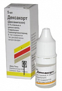DEKSAKORT ko'z tomchilari i ushnie 5ml 0,1%