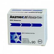 AKATINOL MEMANTIN 0,01 tabletkalari N90