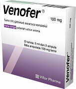 VENOFER inyeksiya uchun eritma 5ml 20mg/ml N5