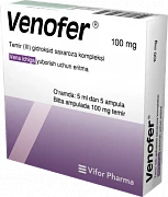 VENOFER inyeksiya uchun eritma 5ml 20mg/ml N5
