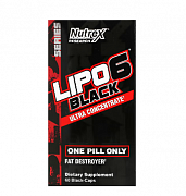 Nutrex Research yog 'yoqtirgich, LIPO-6 qora, ultra konsentrat, 60 ta qora kapsula