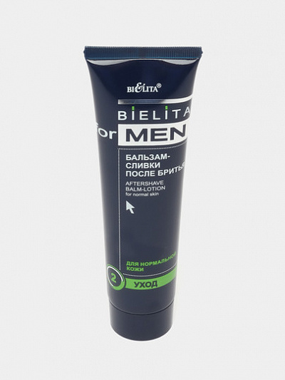 Бальзам-сливки после бритья Bielita For Men, для нормальной кожи, 100 мл