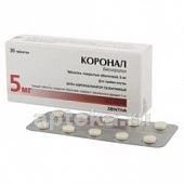 KORONAL 0,005 tabletkalari N30