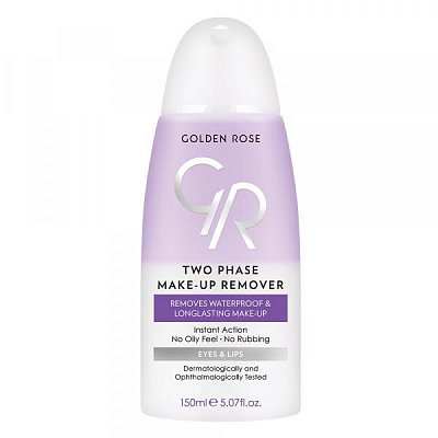 Средство для снятия макияжа с глаз two phase make-up remover 3358 Golden Rose:uz:Ikki fazali bo'yanish tozalash vositasi 3358 Golden Rose