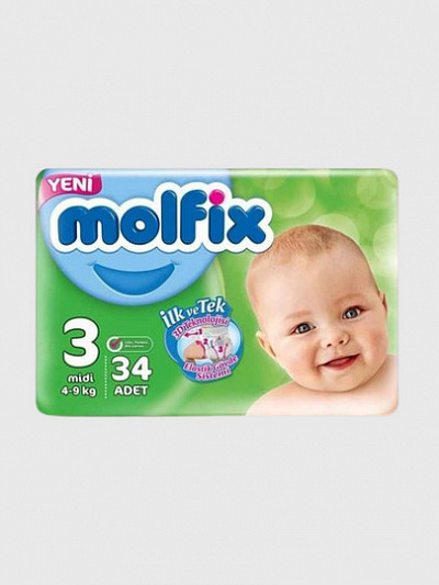 Подгузники Molfix Eco №2, 34 штук