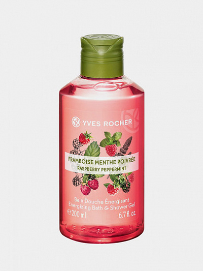 Гель для ванны и душа Yves Rocher Raspberry Peppermint, 200 мл