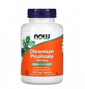 NOW Foods Chromium Picolinate, 200 mkg, 250 Veg Kapsulalar