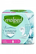 Sanitariya antibakterial prokladkalar antibakterial qo'shimcha uzun 7 dona / to'plami molped