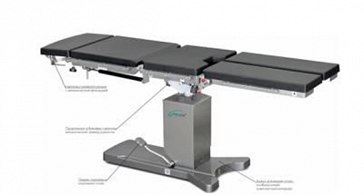 Стол общехирургический ОК ГАММА (101.301) :uz:Umumiy jarrohlik stoli OK GAMMA (101.301)