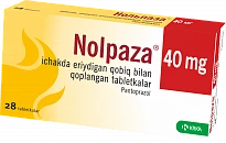 NOLPAZA tabletkalari 40mg N28