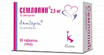 SEMLOPIN tabletkalari 2,5mg N28