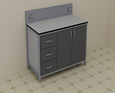 Стол лабораторный  1500*650*1050  мм, модель 2:uz:Laboratoriya stoli 1500*650*1050 mm, 2-model